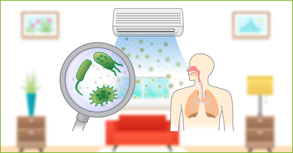 What causes indoor air pollution?